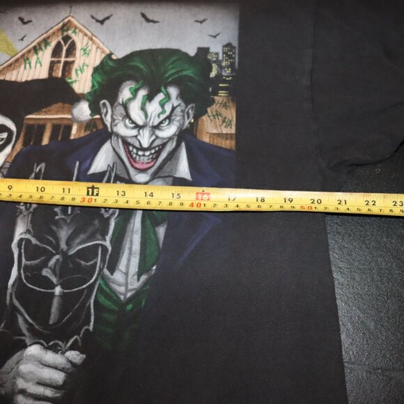 Joker & Harley Quinn T-Shirt Black 20x27 DC Comics Graphic Tee Vintage Batman - Picture 4 of 5